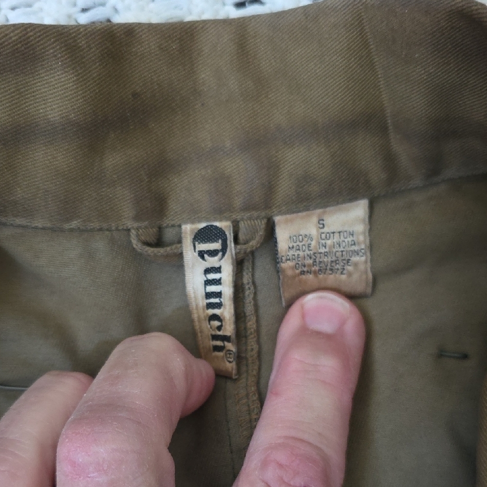 Vintage Military Style Rock Band Grunge Olive Green Vest by Punch - Picture 4 of 8